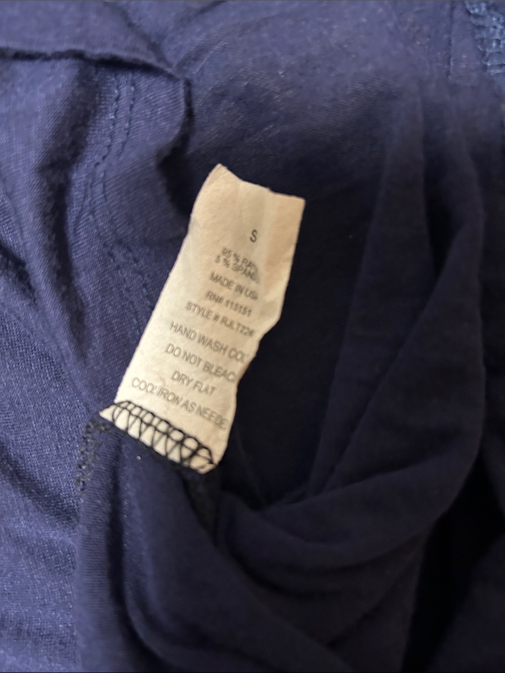 Romeo & Juliet Couture Navy Maxi Dress with Multicolor Beaded V-Neck - Picture 14 of 14